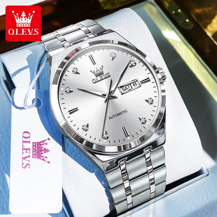 欧利时气质男士机械表高档全自动手表潮流夜光男表简约腕表9811