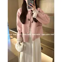 【LIUYI】雪城大衣~韩系温柔风圆领双面呢羊毛大衣59103