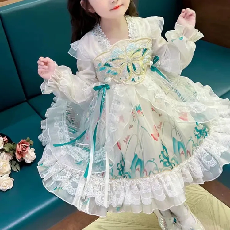 女公主裙千金风蓬蓬裙春季连衣裙汉服古装古风ol