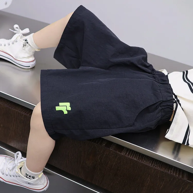 高品质夏季百搭冰丝短裤男潮流户外速干薄款五分裤宽松大码沙滩休