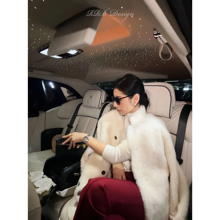 RRB Design 稀缺土耳其进口拉贡直绒皮毛一体皮草外套