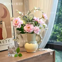 把束花仿真花逼真装饰花艺摆件餐桌花摆设干花创意仿真花束摆件