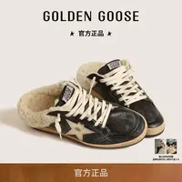 GoldenGoose女鞋BallStarSabot星星毛毛半拖脏脏鞋GGDB