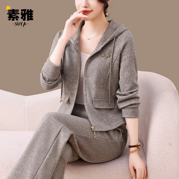 品牌秋季套装女新款2025年巨好看的两件套早秋中年妈妈时尚运动服