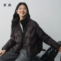 【云朵泡芙】素典设计感立领时髦羽绒服2025冬季新款宽松保暖外套