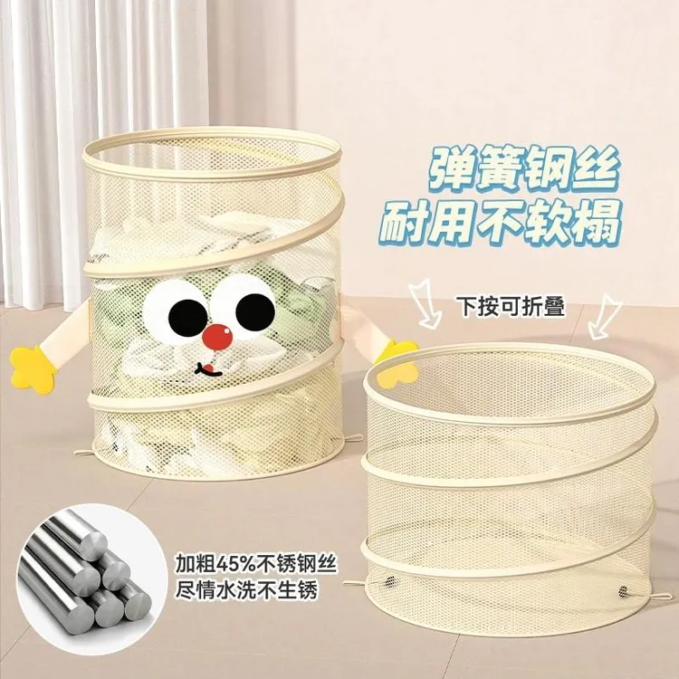 可折叠脏衣篓家用脏衣服收纳筐宿舍带盖脏衣篮卫生间洗衣篮脏衣袋
