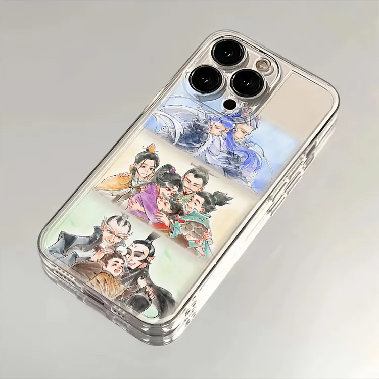 哪吒家人团圆适用iPhone16小米15华为苹果14promax软手机壳12太空