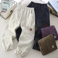  【海涛大叔】 25秋儿童收脚口FLOD刺绣速干裤