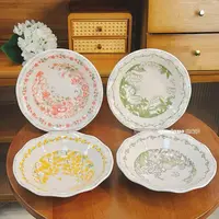 【花颜悦色】家用创意釉下彩陶瓷8英寸深盘4个混装