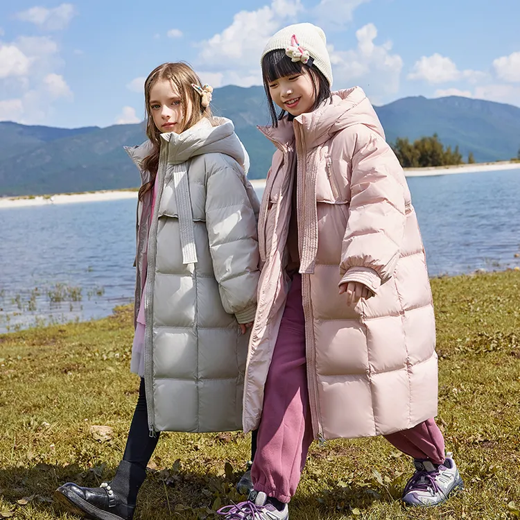 儿童羽绒服女童中长款2025新款冬季洋气中大童女孩童装反季外套