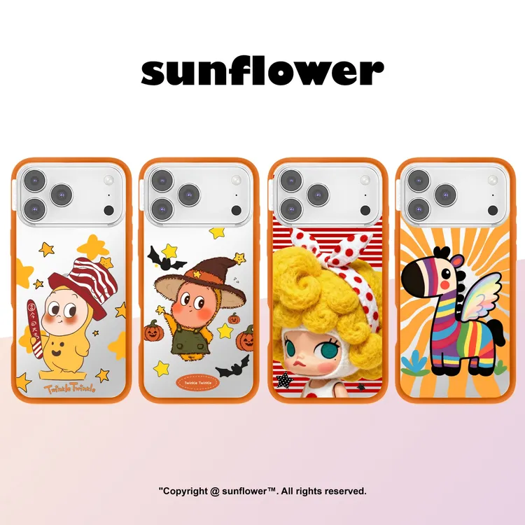 万圣节星星人原创苹果iphone17小众超轻薄橙色防摔磁吸手机壳