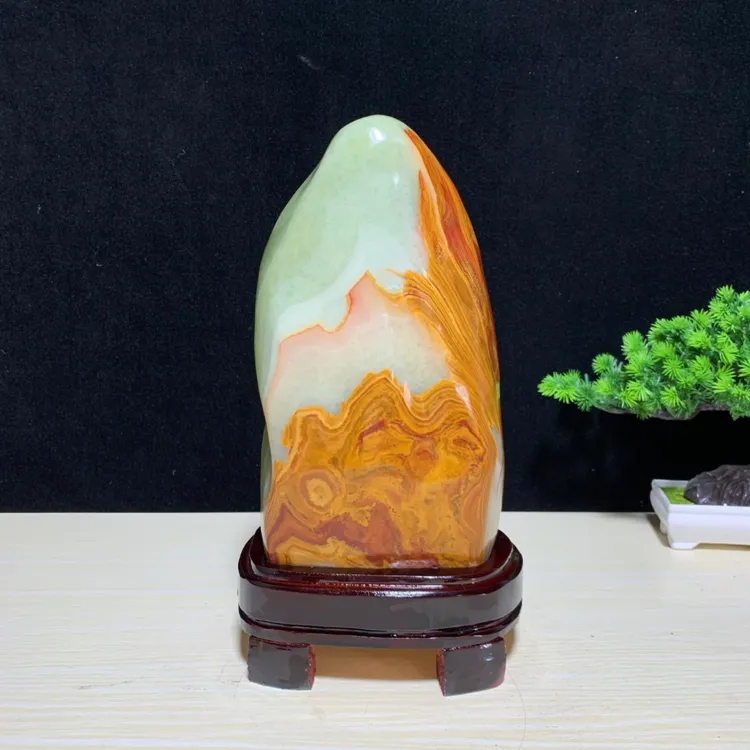 原石奇石摆件玄关客厅博古架精美摆件书桌茶桌办公桌摆件文房雅器