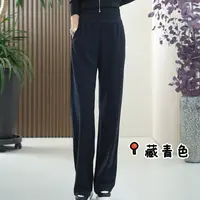 骆驼绒桑蚕丝镰刀裤女大码显瘦窄版阔腿裤保暖直筒秋季休闲长裤