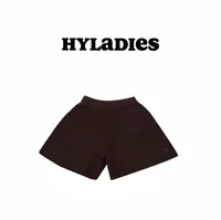 HYLADIESWEAR  『针织短裤』秋冬松紧腰抽绳A字版裙裤颗粒针织短裤