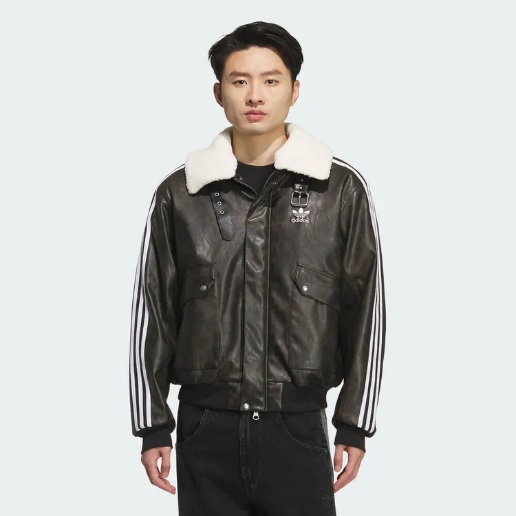 adidas Originals阿迪三叶草男子NEW PU PAD JKT薄棉服KF3691