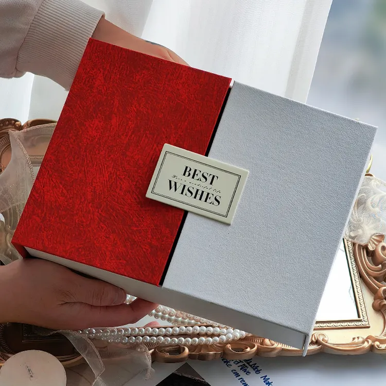 礼盒红色结婚高级感包装盒生日口红礼品盒空盒子精美高颜值礼物盒