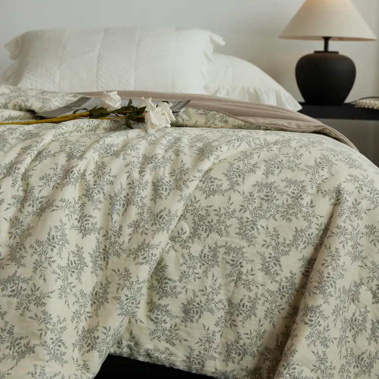 新款春秋被  21%桑蚕丝填充 A类母婴级双层纱面料 春秋必备床品