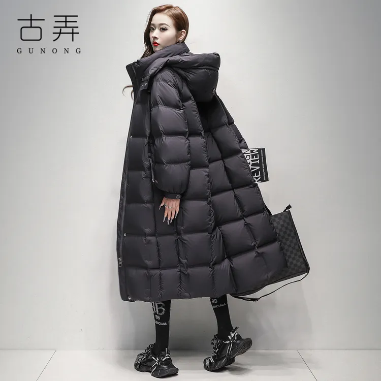 冬季过膝长款鹅绒羽绒服女2025新款百搭时尚极寒保暖防寒服厚外套