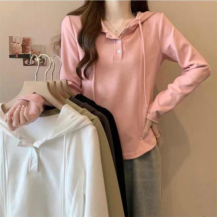 大码女装2025秋季洋气减龄休闲连帽长袖卫衣