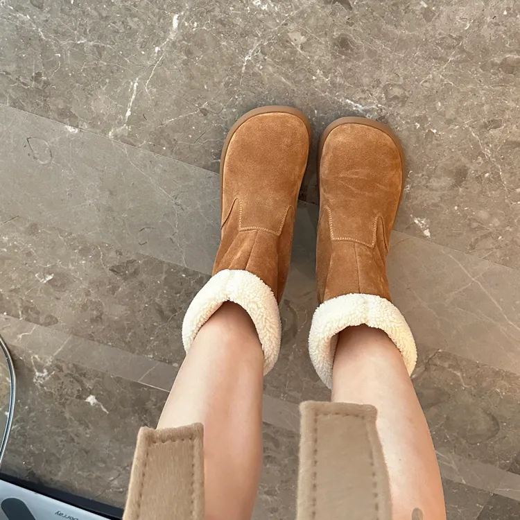 XIANGYUNGU【真皮小土豆】两穿中筒加绒保暖巨！软！