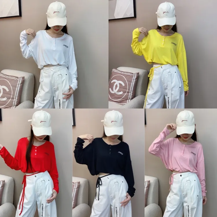 秋季新品长袖宽松运动抽绳上衣舞蹈服跳舞衣服女时尚百搭显瘦新款