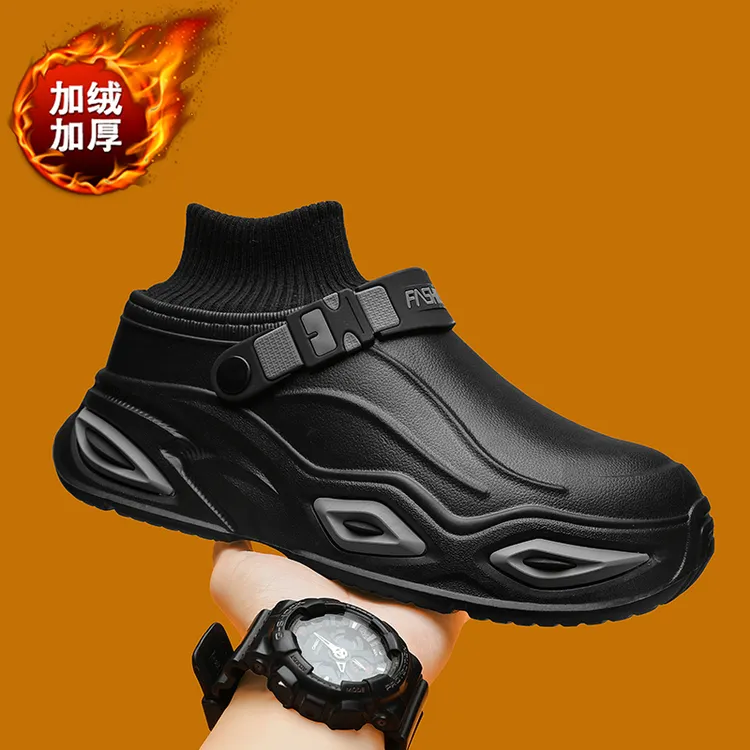 2025新款大码棉拖鞋男士款秋冬季加厚毛绒防滑保暖东北抗冻棉拖