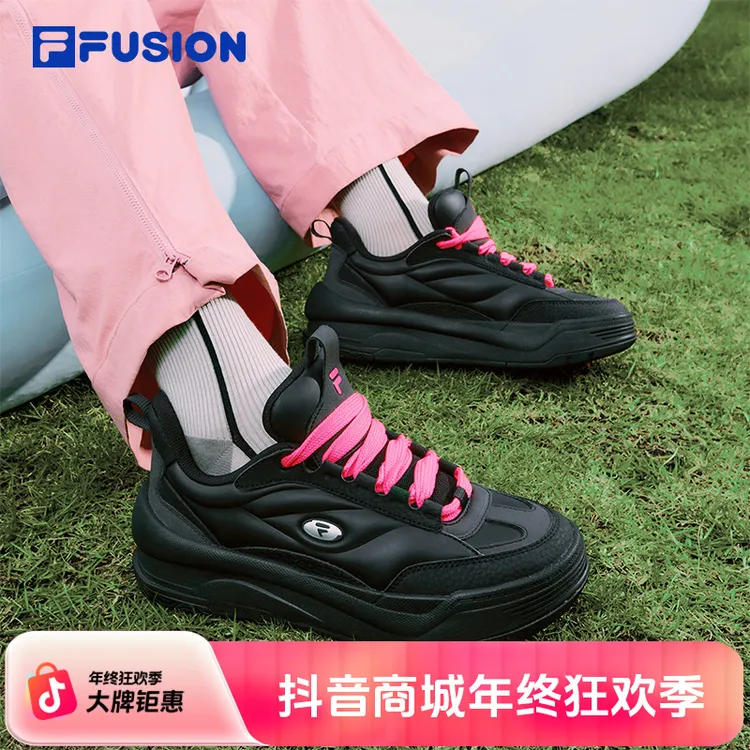 蓬蓬鞋丨FILA FUSION斐乐女鞋冬季新款休闲百搭情侣厚底增高板鞋