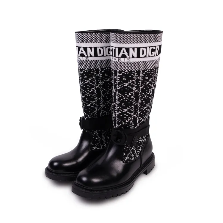 DIORA.RIM铭品圣迪奥奢品秋冬时尚高筒靴不过膝冬季长筒靴厚底靴