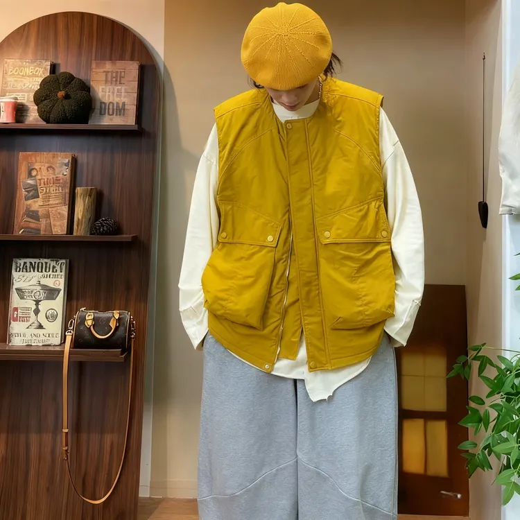 韩版撞色女加厚棉袄宽松大码慵懒风女士冬款新款外套新款棉服外套