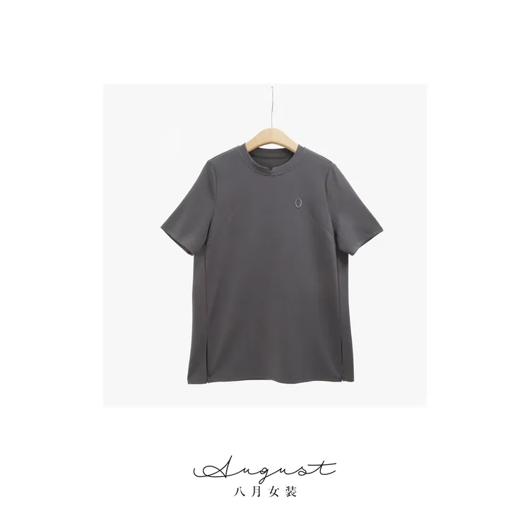 【BAYUE】3650短袖圆领纯色T恤潮流休闲百搭简约