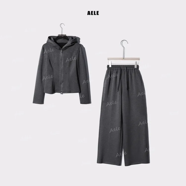 AELE连帽气质运动套装外套+阔腿裤 D853 2702 AD