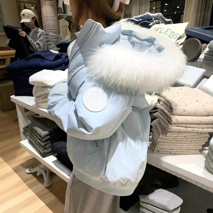 oversize女加厚面包服韩版宽松外套2025冬季新款