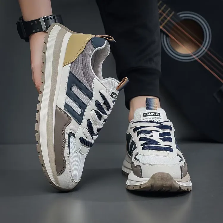 男士新款时尚舒适网面透气运动跑步休闲潮鞋运动鞋韩版潮鞋