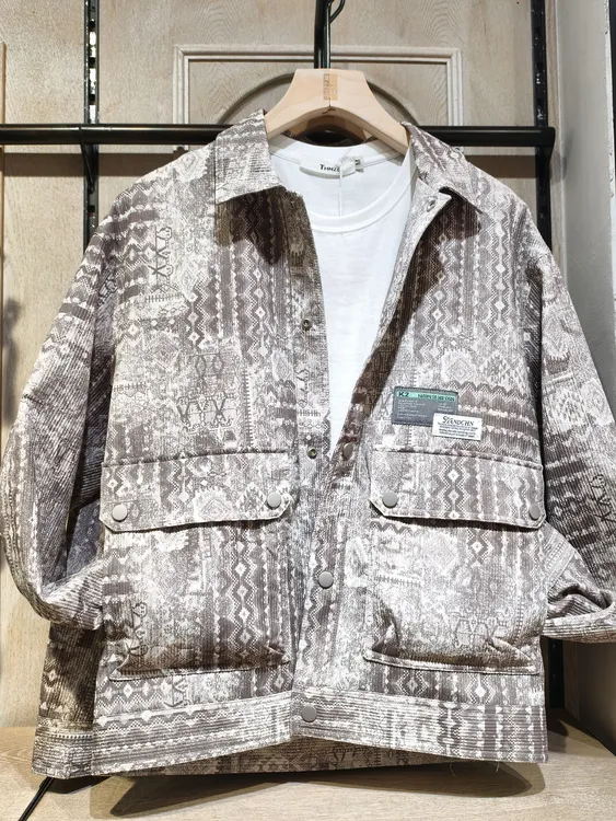 秋季收口袖修身型春季男翻领夹克百搭情侣牛仔性感风