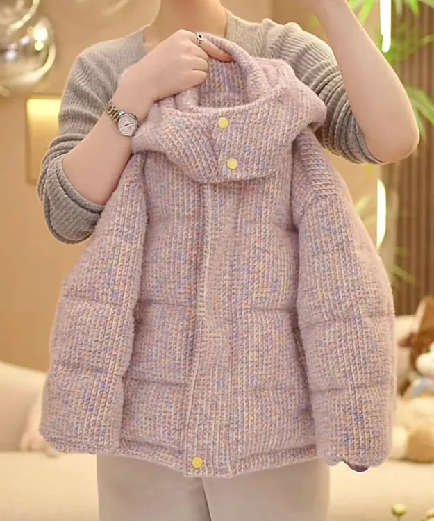 女童冬季棉服外套2025新款儿童韩版时髦洋气加厚保暖棉袄连帽上衣