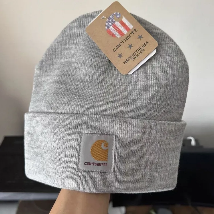 现货清仓Cartt卡特冷帽子男冬潮牌针织帽女大头围加厚美式毛线帽