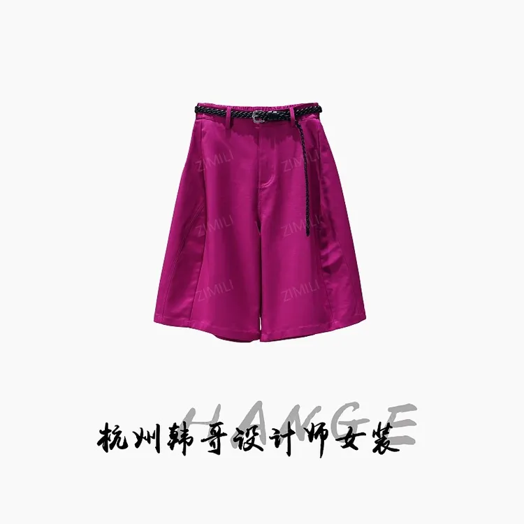 【韩哥女装】火龙果高腰时尚休闲A字短裤9370