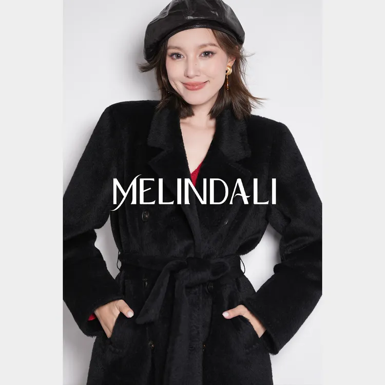 Melinda Li【挚爱苏力2.0】秘鲁Alpaca羊驼毛正肩长款苏力毛呢大衣