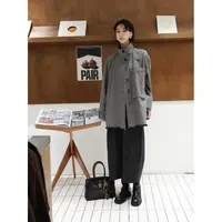 TT设计师【轻境】日系高级感牛角扣亚麻自然肌理感外套TT190592