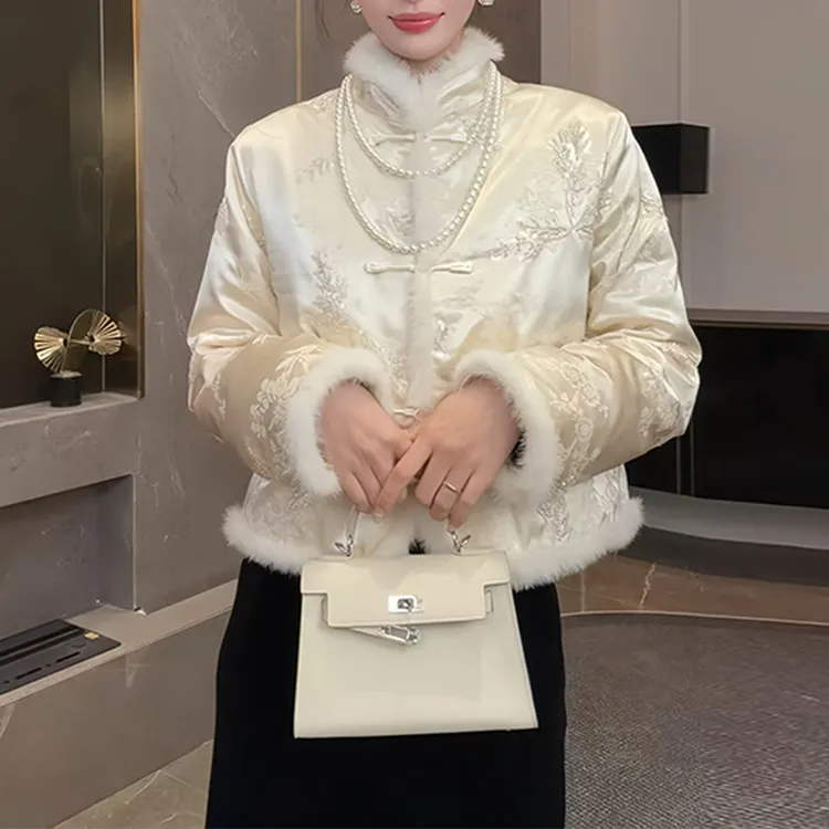 日系慵懒风气质宽松常规款外套女士2026秋冬新款常规保暖时尚棉服