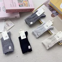 6302-2 五双女袜休闲保暖时尚中筒袜