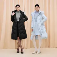 【可可专属】LIME/莱茵名媛鹅绒狐狸毛羽绒服长大衣LDGD9AOLC803