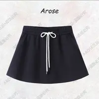 【AR0SE•正品】2025秋季高腰A型短裙韩系半身裙休闲松紧腰百搭4132