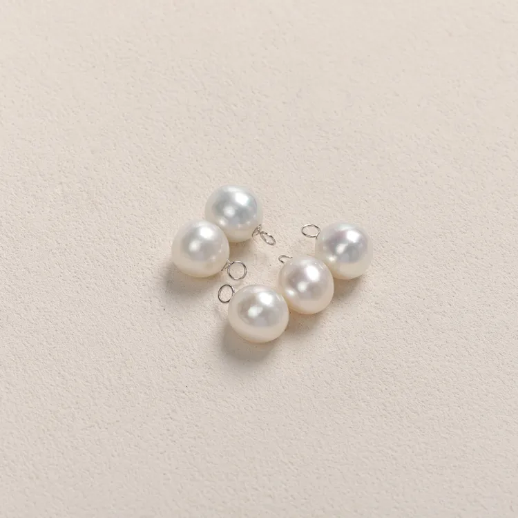 【叭哒不惑】18K金12-13mm澳白珍珠吊坠 多样性发一