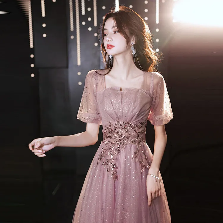 20252025高端晚礼服女新款生日宴会气质轻奢小众高级感主持人连衣