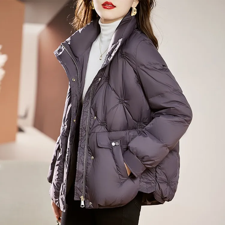 秋冬季短款棉服女2025新款时尚洋气高端女士立领休闲百搭棉衣外套