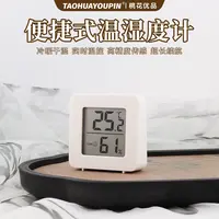 电子温湿度计美睫店室内家用小巧高精度精准温度表壁挂式智能背光
