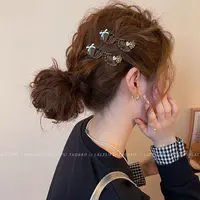 可盐可甜~眼镜发夹女蝴蝶结草莓边夹刘海夹子鸭嘴夹前额头饰发卡