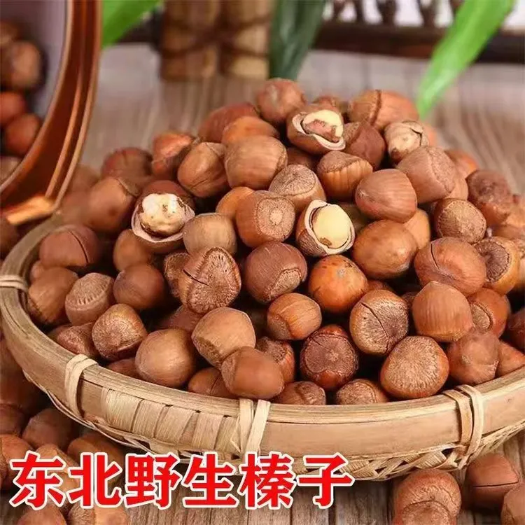 绿特惠小兴安岭地区伊春产野生开口大榛子薄皮仁满松香酥脆500g