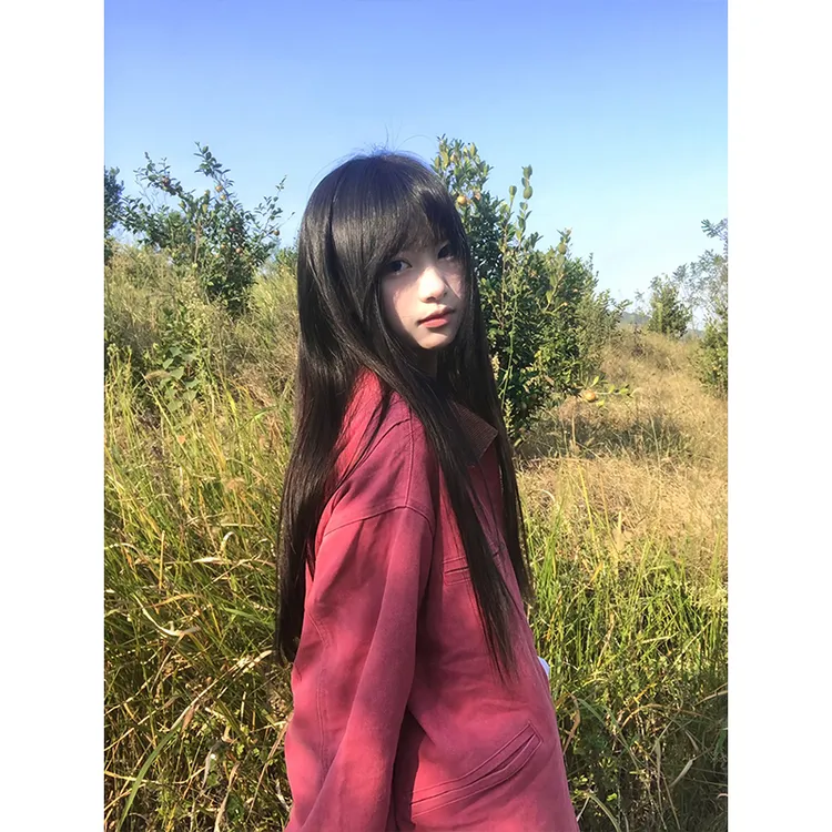 初秋牛仔韩系粉色外套女秋季款2025早秋新款宽松工装复古夹克衬衫